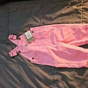 Pink carhartt baby overalls